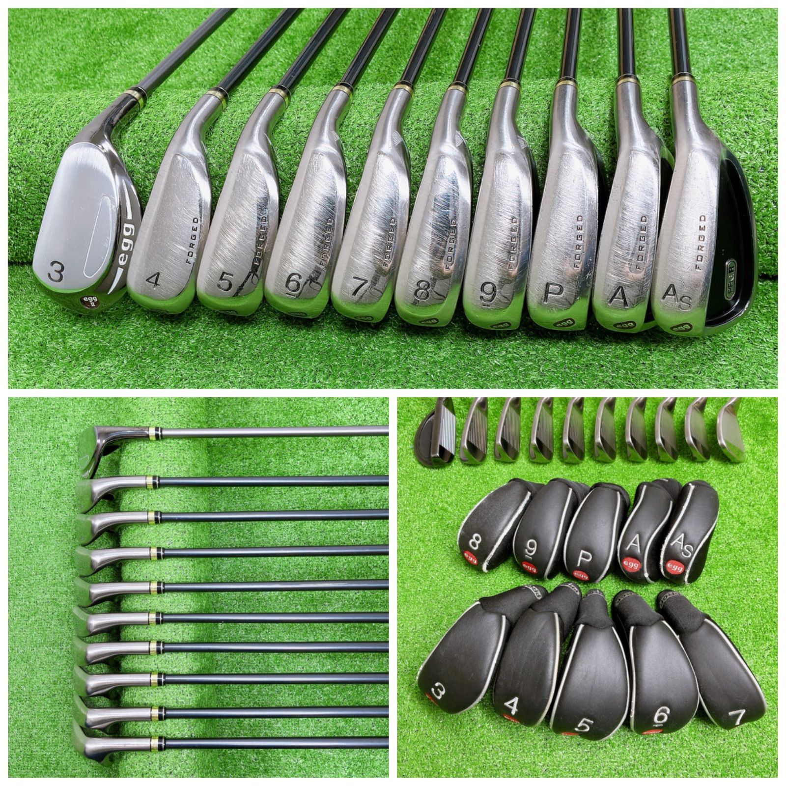 豪華10本 プロギア egg FORGED アイアンセット 初心者 飛び系 M-43