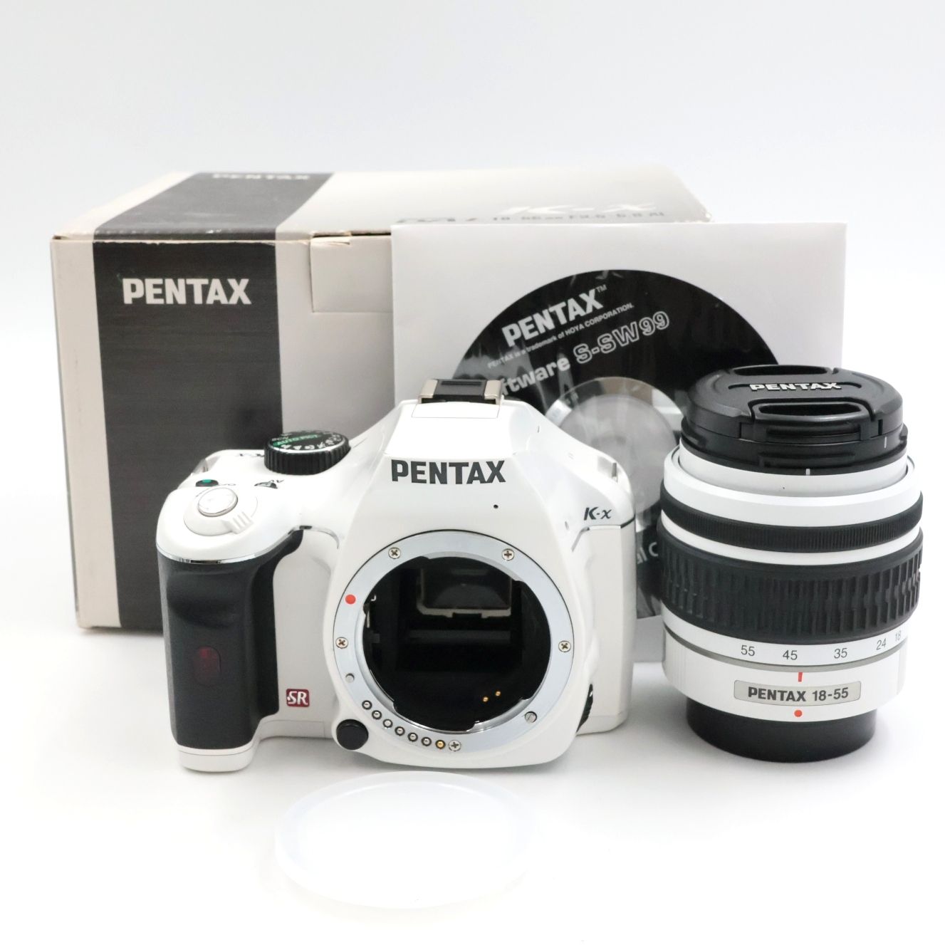 □シャッター数7943枚！良品□ PENTAX K-x ホワイト レンズキット