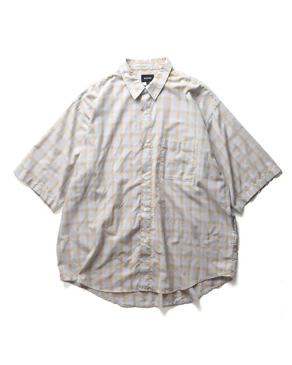 BEAMS オーバーチェックシャツ 9,080円