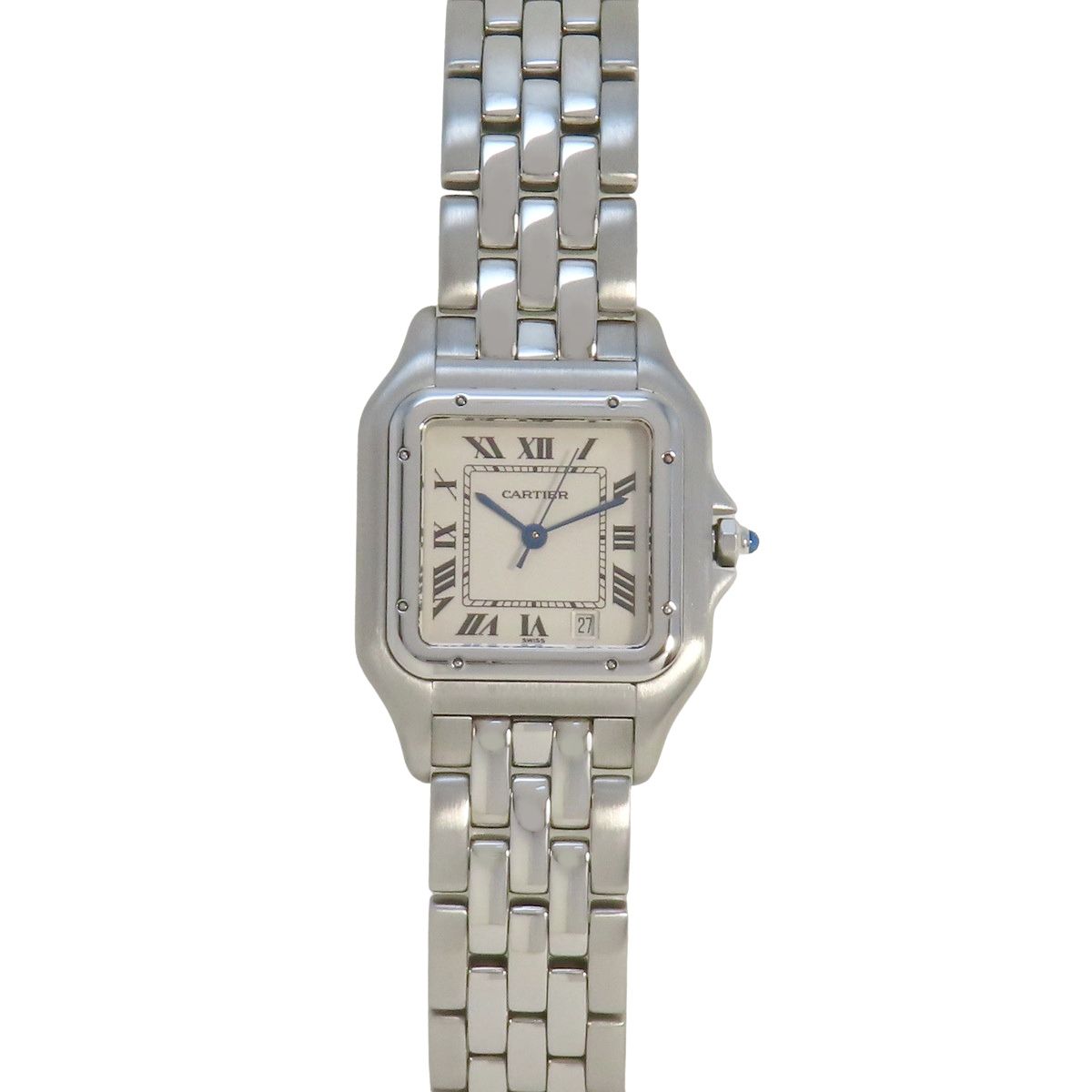 カルティエ パンテールMM W25054P5 アイボリー クオーツ レディース 41100109540【中古】【アラモード】