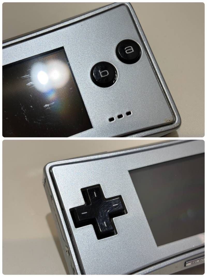 【良品】ゲームボーイミクロ　GAME BOY micro シルバー 充電器付き Nintendo GAMEBOY micro OXY-001 ゲームボーイミクロ シルバー 現状品