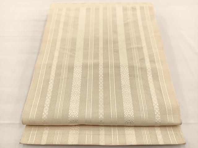 平和屋着物＊夏物　本場筑前博多織　八寸名古屋帯　紗献上　砥粉色　正絹　逸品　BAAX7754hv 6,643円