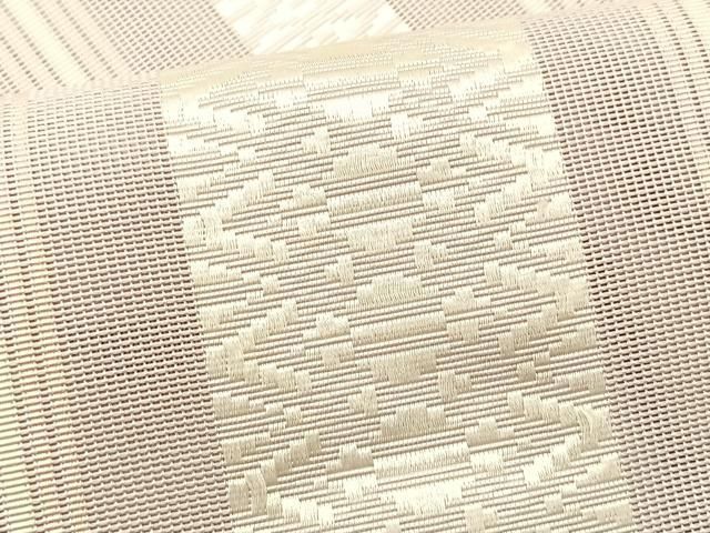 平和屋着物＊夏物　本場筑前博多織　八寸名古屋帯　紗献上　正絹　逸品　CABK1304fb