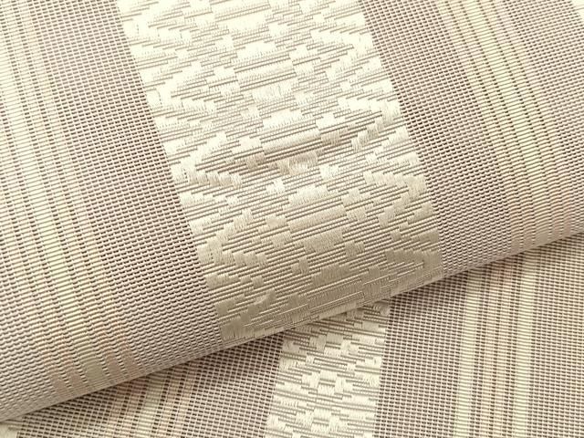 平和屋着物＊夏物　本場筑前博多織　八寸名古屋帯　紗献上　正絹　逸品　CABK1304fb