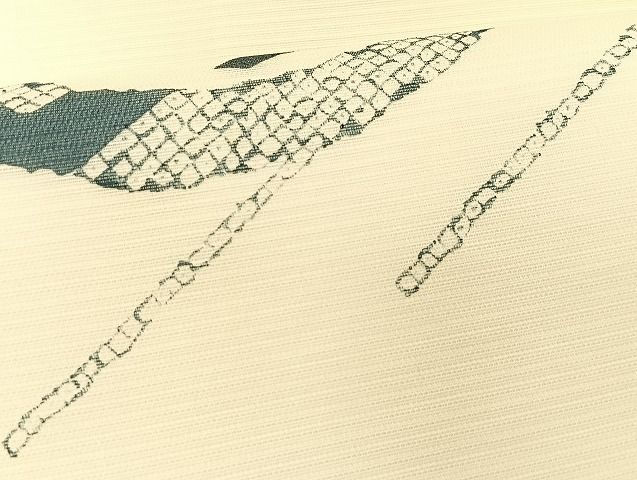 平和屋着物*夏物 九寸名古屋帯 枝花丸文 正絹 逸品 CABK1327fb 平和屋着物*夏物 九寸名古屋帯 枝花丸文 正絹 逸品 CABK1327fb