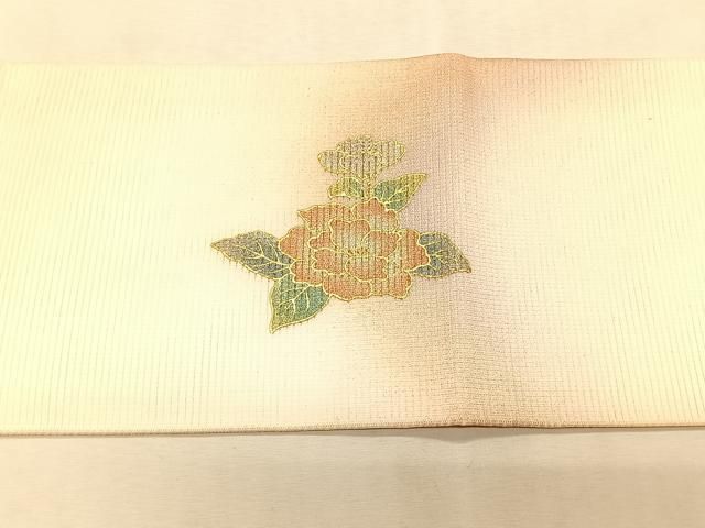 平和屋着物＊夏物　九寸名古屋帯　螺鈿　枝花文　金彩　正絹　逸品　CABK1350fb
