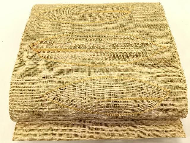 平和屋着物＊夏物　八寸名古屋帯　抽象文様　正絹　逸品　CABK1373fb