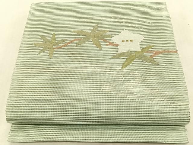 平和屋着物＊夏物　八寸名古屋帯　絽綴れ　流水枝花文　正絹　逸品　CABK1375fb 20,800円