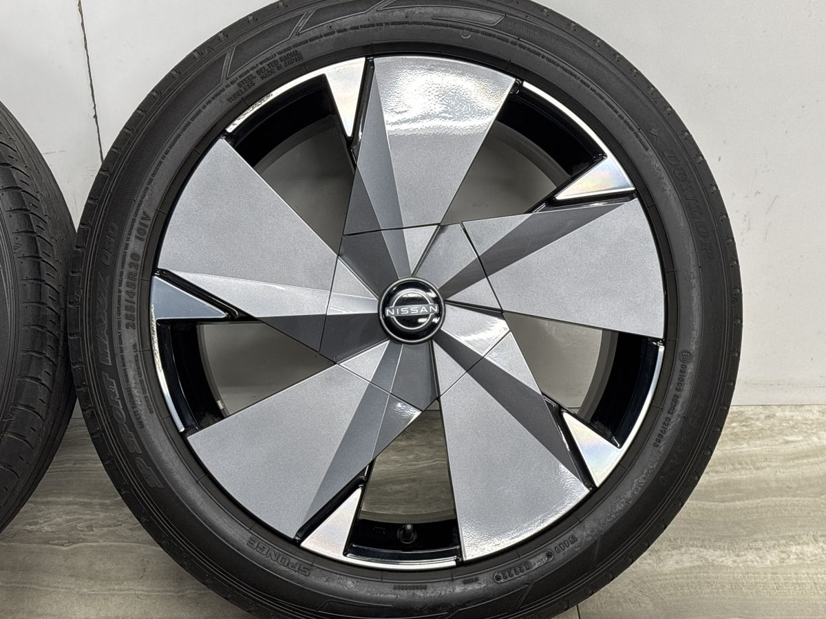 【純正品】アリア B9 e-4ORCE リミテッド 純正 20in 8J +45 PCD114.3 ダンロップ SPORT MAXX 050 235/60R18 エクストレイル T33 流用
