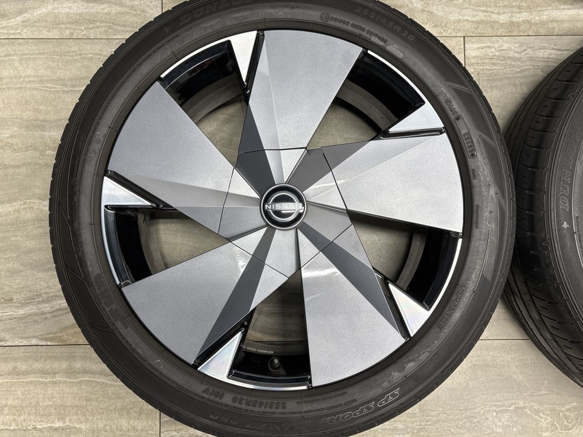 【純正品】アリア B9 e-4ORCE リミテッド 純正 20in 8J +45 PCD114.3 ダンロップ SPORT MAXX 050 235/60R18 エクストレイル T33 流用