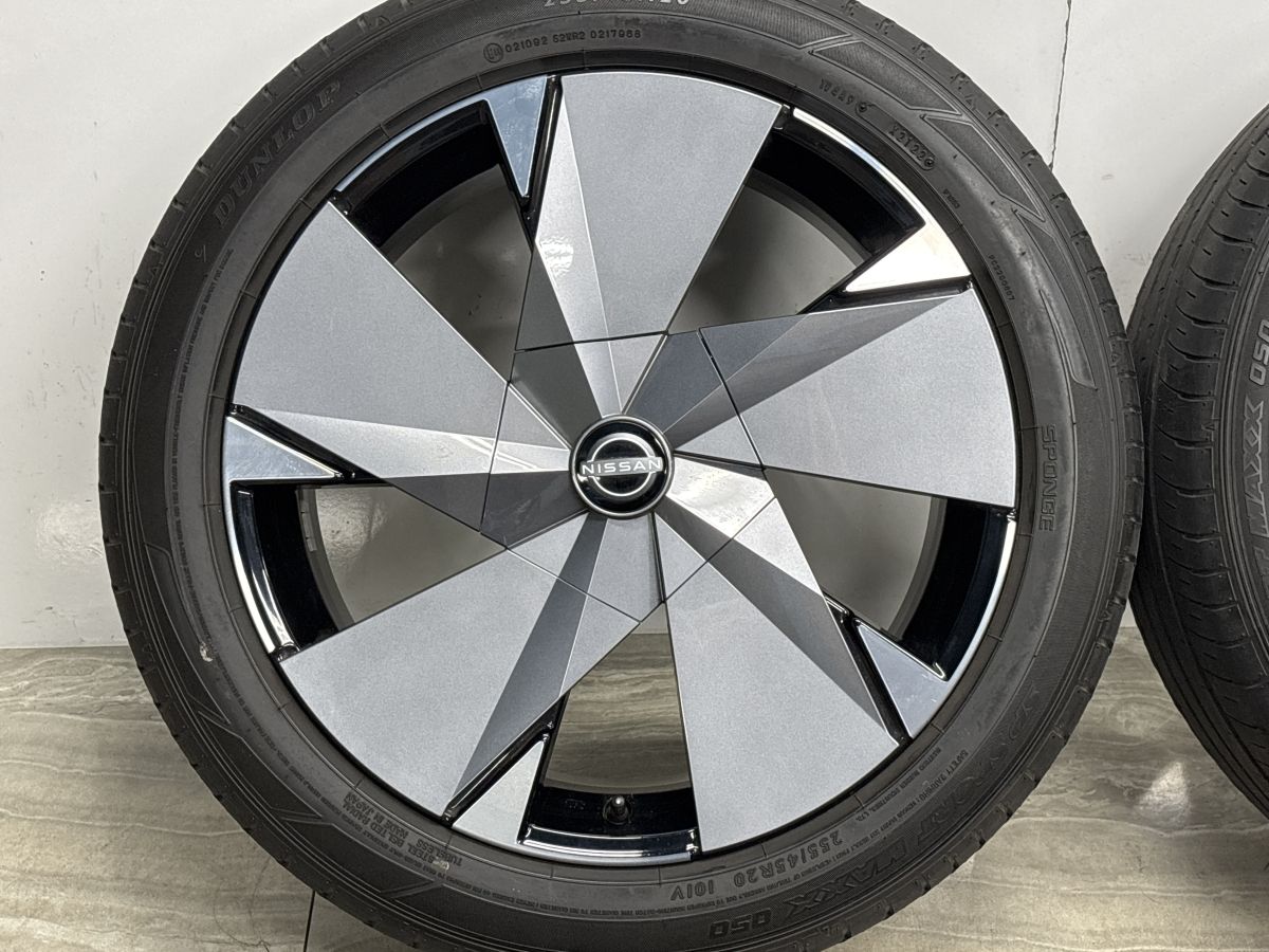 【純正品】アリア B9 e-4ORCE リミテッド 純正 20in 8J +45 PCD114.3 ダンロップ SPORT MAXX 050 235/60R18 エクストレイル T33 流用