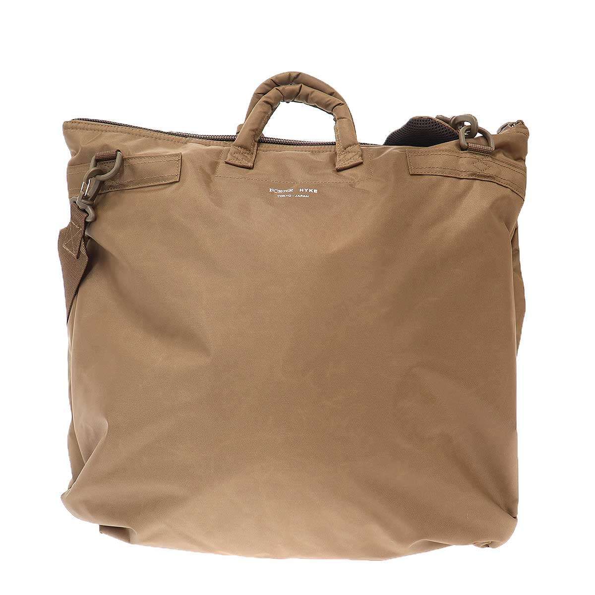PORTER×HYKE ハイク×ポーター 2WAY TOTE BAG ヘルメットショルダートートバッグ ブラウン