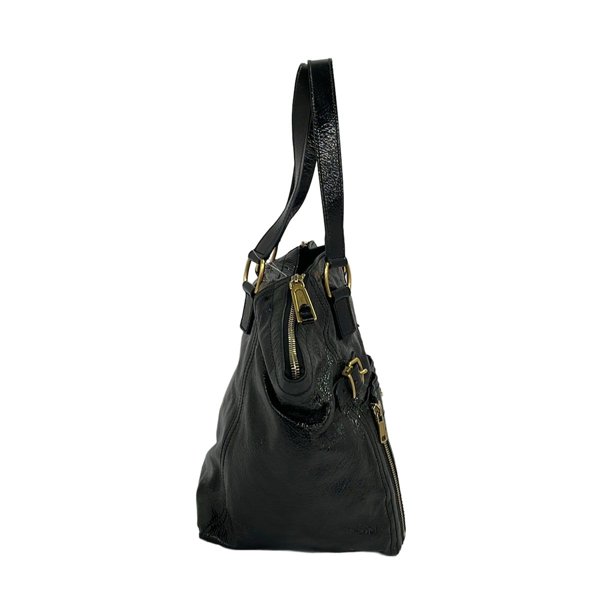 YvesSaintLaurent rivegauche (YSL)(イヴサンローランリヴゴーシュ) ハンドバッグ ダウンタウン 202649 黒 レザー