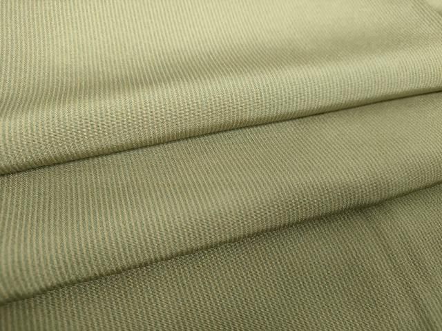 平和屋着物●江戸小紋　万筋　鶸茶色×木蘭色　正絹　逸品　未使用　DABH9256ps