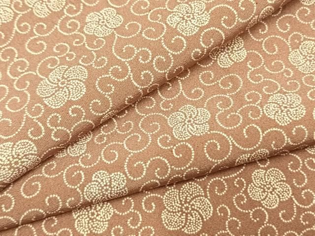 平和屋着物●江戸小紋　花唐草文　正絹　逸品　AABK1343fy