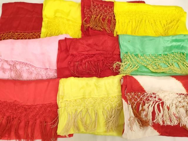平和屋着物[]七五三　女の子　和装小物　志古貴まとめて10点　正絹　逸品　AABJ5591ja