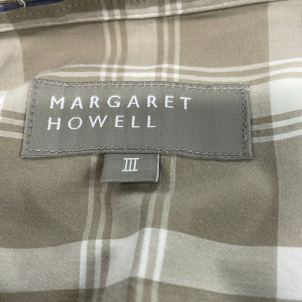 MargaretHowell(マーガレットハウエル) 長袖シャツブラウス サイズ3 L 