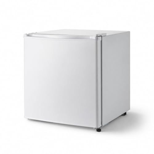 ★新品★【大容量、50L。】 ONE STEP 1ドア冷蔵庫 小型 両開き 一人暮らし 家庭用 コンパクト オフィス 温度調節 ミニ冷蔵庫 ドアポケット 製氷室付き (ホワイト) d503c203