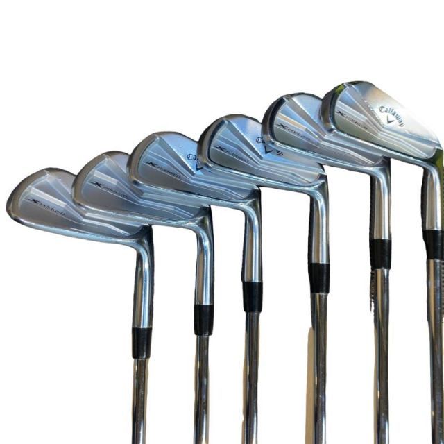 【中古】 キャロウェイ X FORGED(2024) 6S アイアンセット IR Dynamic Gold MID 115 (フレックスS) メンズ 男性用 右利き 右用 Cランク ゴルフクラブ