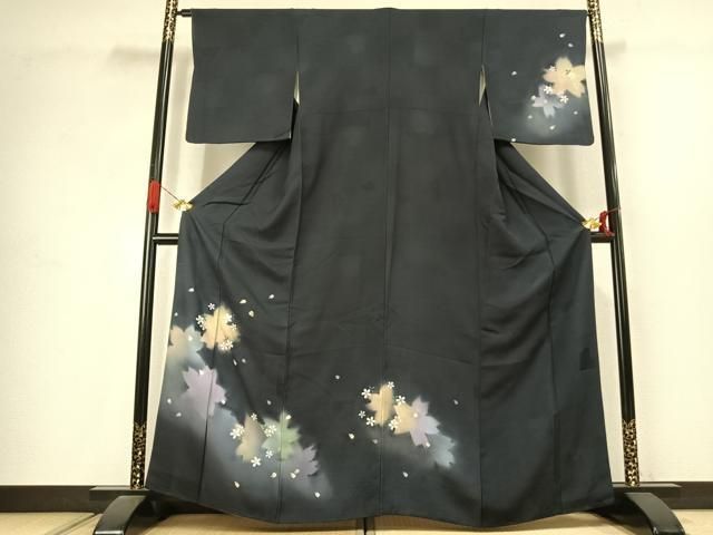 平和屋着物●訪問着　手描き　舞桜文　暈し染め　金彩　さが美扱い　正絹　逸品　AABJ4677fy 30,420円