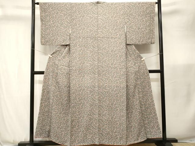 平和屋着物□上質な小紋 葡萄蔦の葉文 正絹 逸品 CABK3685ev - メルカリ