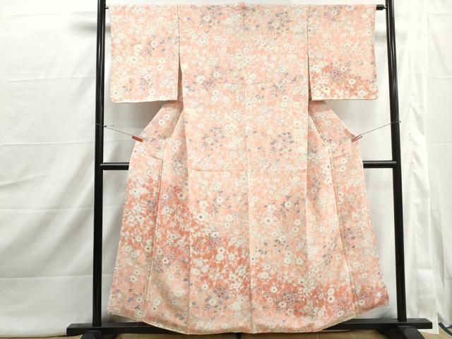 平和屋着物●訪問着　辻が花　暈し染め　金彩　鬼しぼ縮緬　正絹　逸品　CABC8337gh 平和屋着物□訪問着 辻が花 暈し染め 鬼しぼ縮緬 正絹 逸品 DABI1968qa