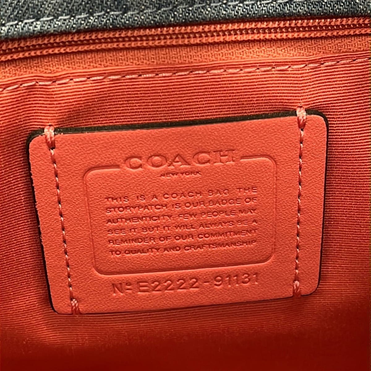 レディース COACH(コーチ) トートバッグ - 91131 ネイビー×ライト