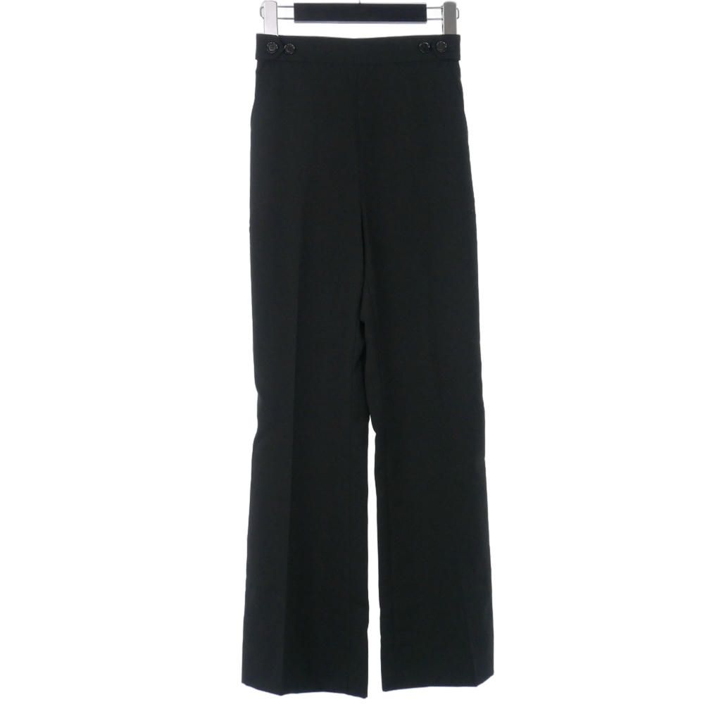 マルニ MARNI 20AW パンツ スラックス フレア 36 黒 ブラック PAMA0132U1 国内正規