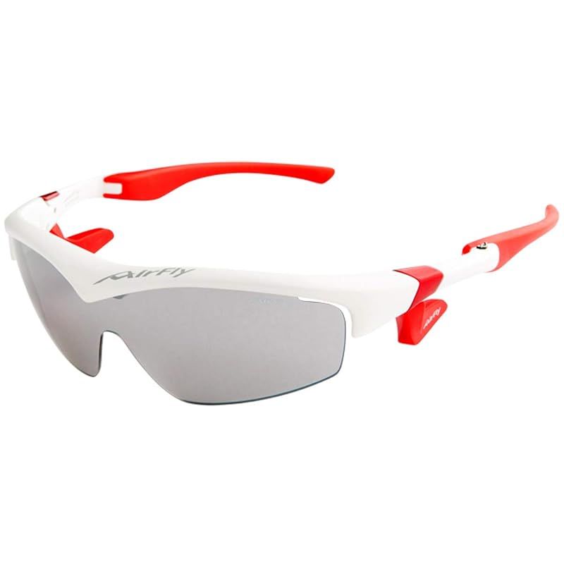 【新品】 ノーズパッドレススポーツサングラス AirFly（エアフライ）マットホワイト AF-201 C-3 ユニセックス 男女兼用
