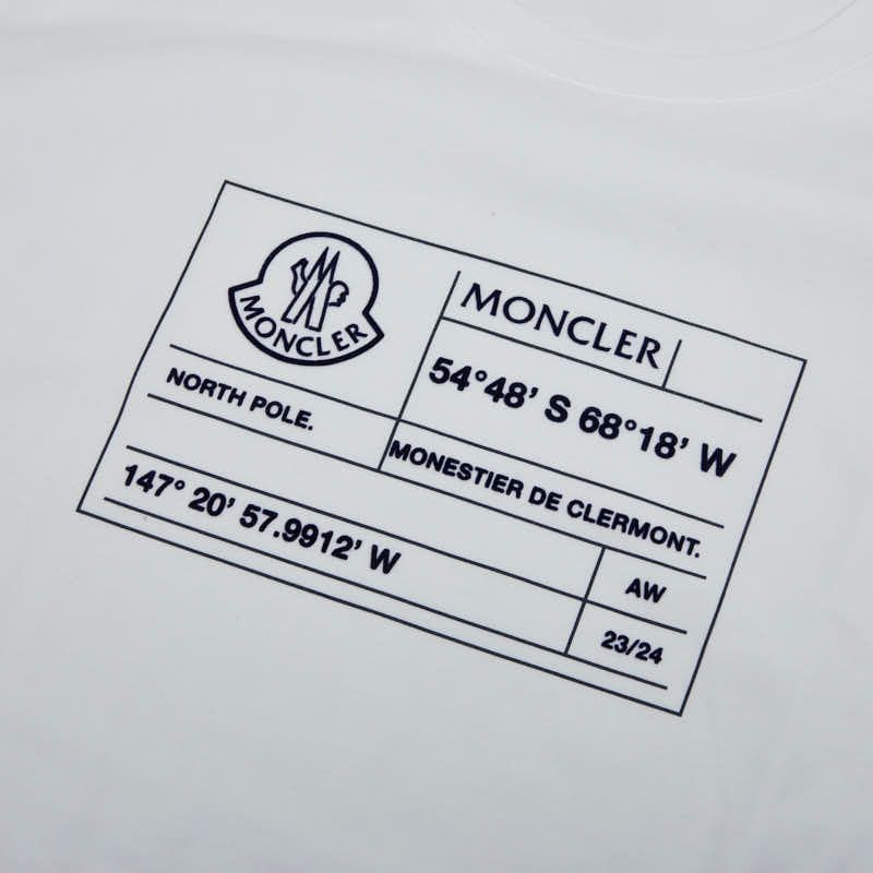 モンクレール 長袖Tシャツ ロンT カットソー アドレスデザイン サイズL