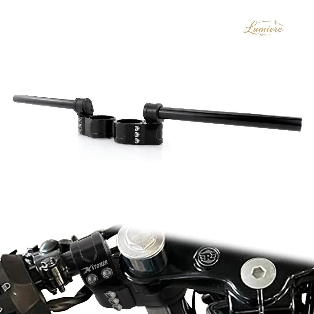 ヤマハ MT-07 XSR700 トライアンフ ボンネビル カワサキ Z750 BMW R1200S 41mm オートバイ用ハンドルバー クリップオン ハンドルバーライザ