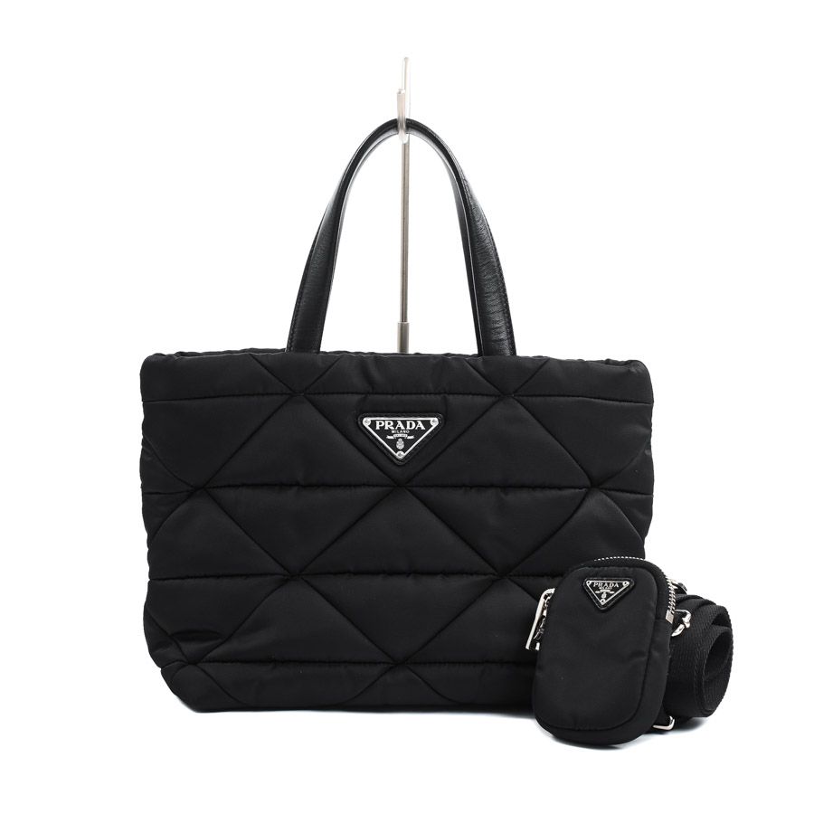 PRADA プラダ ハンドバッグ スモールパデッドトートバッグ 1BG373