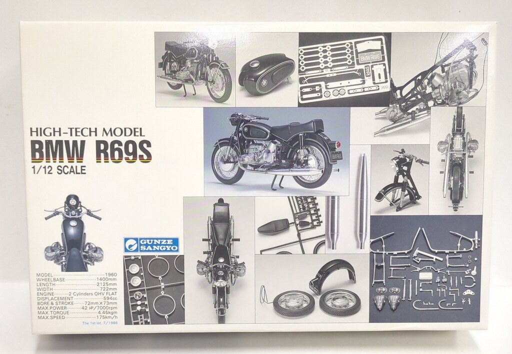 グンゼ産業 1/12 HIGH-TECH MODEL BMW R69S G-611