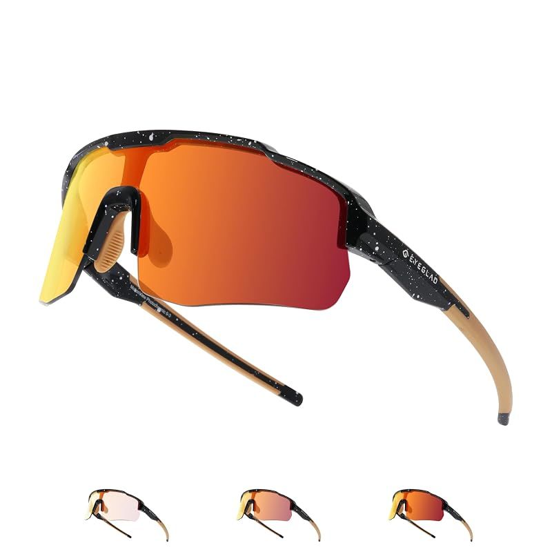 【新品】 [EYEGLAD] MOTIONVIEW スポーツ 調光サングラス アウトドア UV400 メンズ レディース サイクリング ランニング 野球 ソフトボール スポーツ (ユニバースレッド) 8,411円