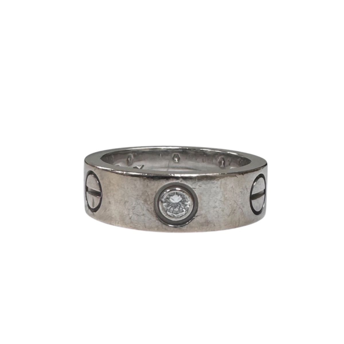 Cartier カルティエ ラブリング クラシック ハーフダイヤ WG 49号