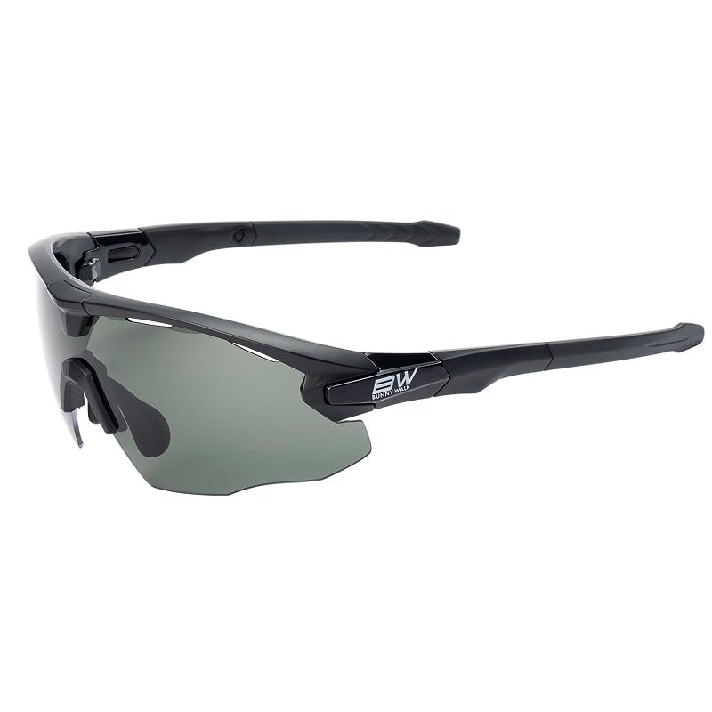 【新品】 [バニーウォーク] 偏光サングラス BW-026 BW-0260F ブラック G-GREEN 一眼レンズ スポーツ アウトドア