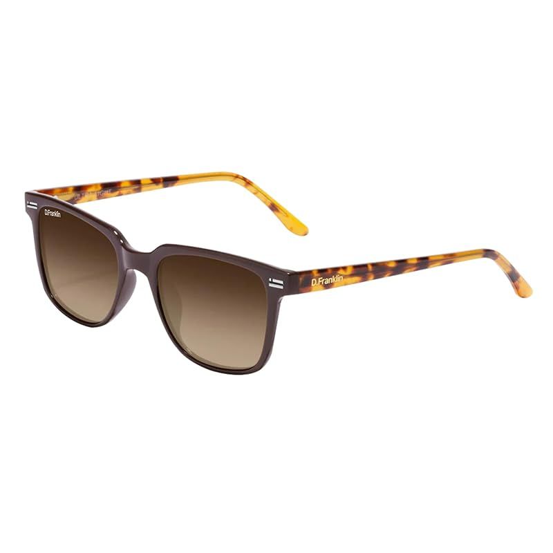 【新品】 D.Franklin サングラス Ultra Light SQ Low 偏光 UVカット ブラウン/グラッドブラウン メンズ レディース