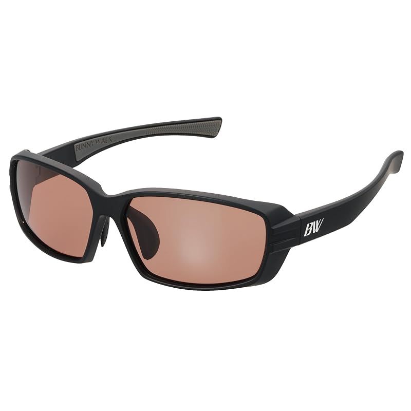 【新品】 [バニーウォーク] 偏光サングラス BW-032 BW-0320C マットブラック HC-BROWN ポップアップレンズ
