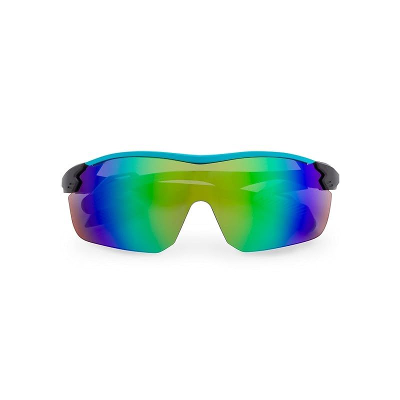 【新品】 [AirFly] ノーズパッドレススポーツサングラス AF-305 C-4 ターコイズ 脱着式汗止めフロントバー 新サイドパッド採用 シールドレンズ ユニセックス 19,725円