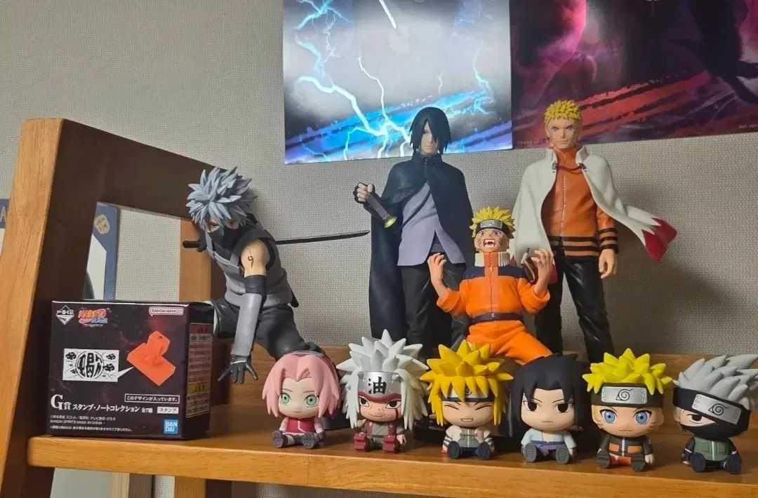 NARUTO -ナルト- フィギュア セット (カカシ, うちは サスケ, NARUTO -ナルト-, 自来也, さくら)