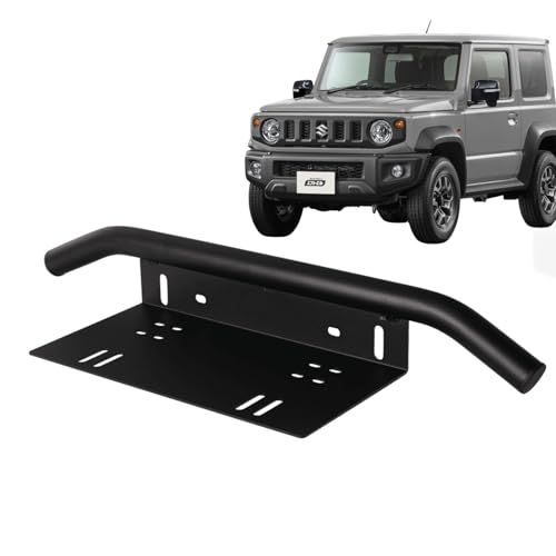 fcl.(エフシーエル) ジムニーシエラ jb74 パイプ バンパー ナンバーステー ナンバー プレート ガード バンパーガード バー 汎用 フロント ブラックAR 7,222円