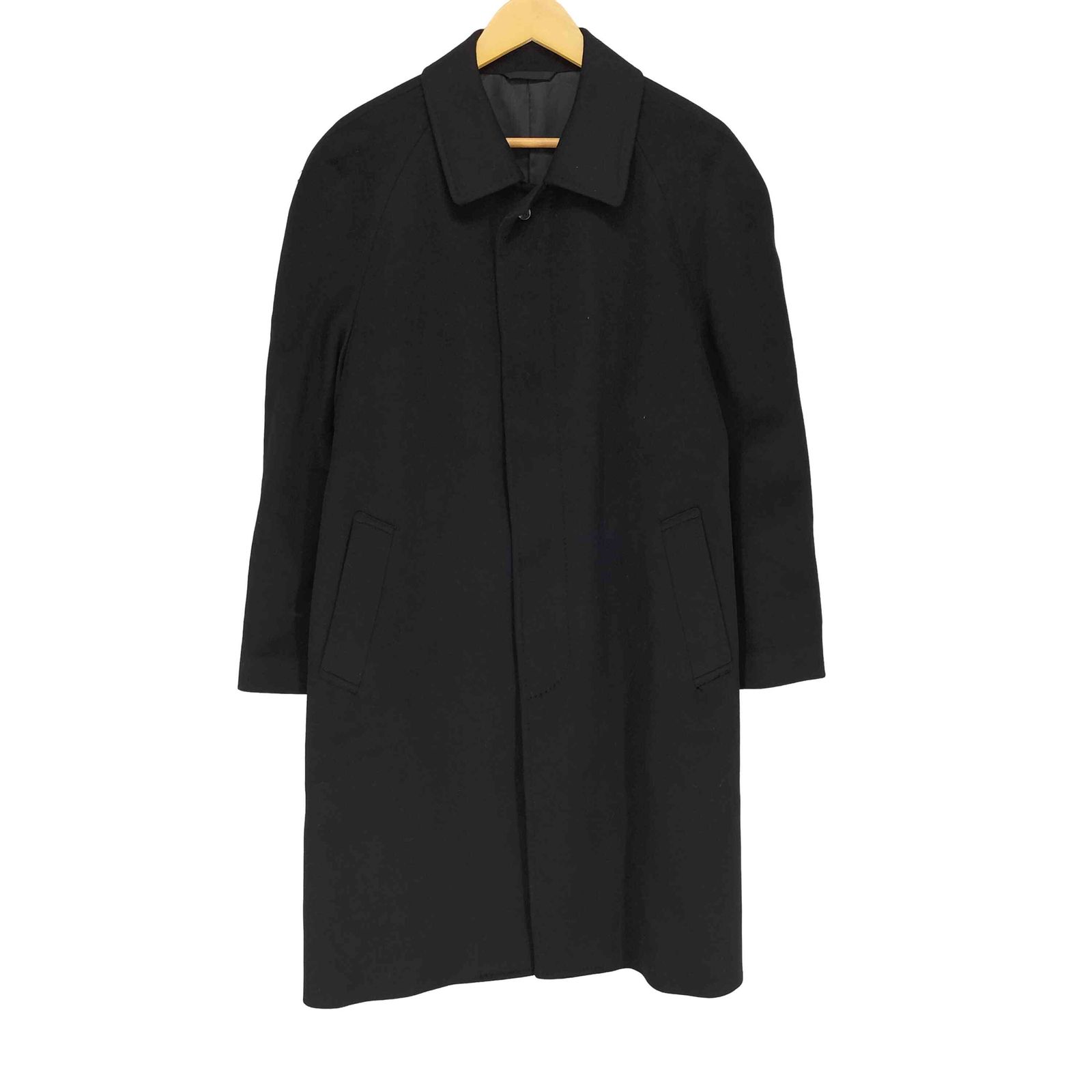 ユーズドフルギ USED古着 BILANCIA cashmere カシミヤ100％ 比翼ステンカラーコート レディース 170