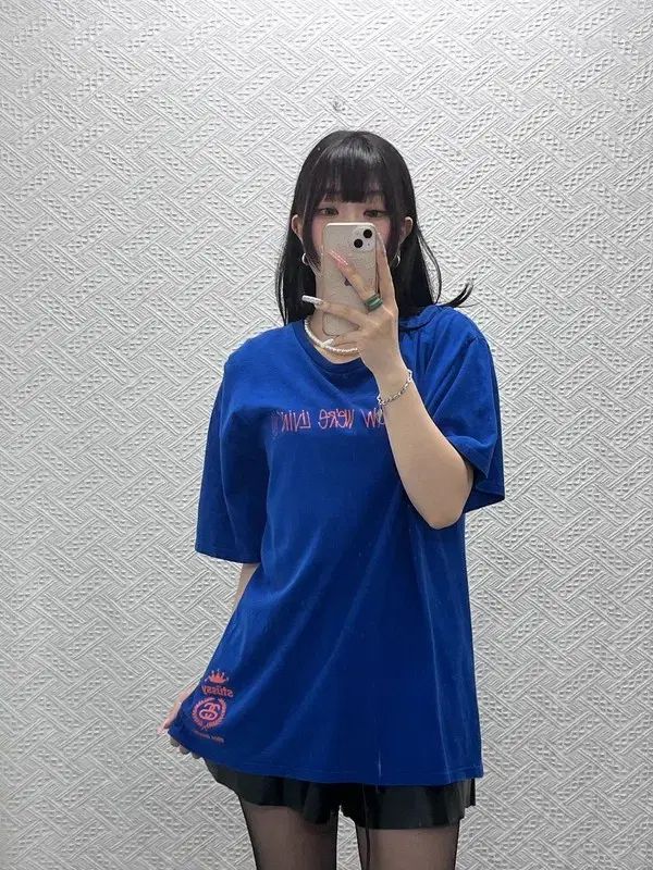 STUSSY オールドスクール ストリート パンク Kitsch Y2K レタリング 半袖Tシャツ XL C13439