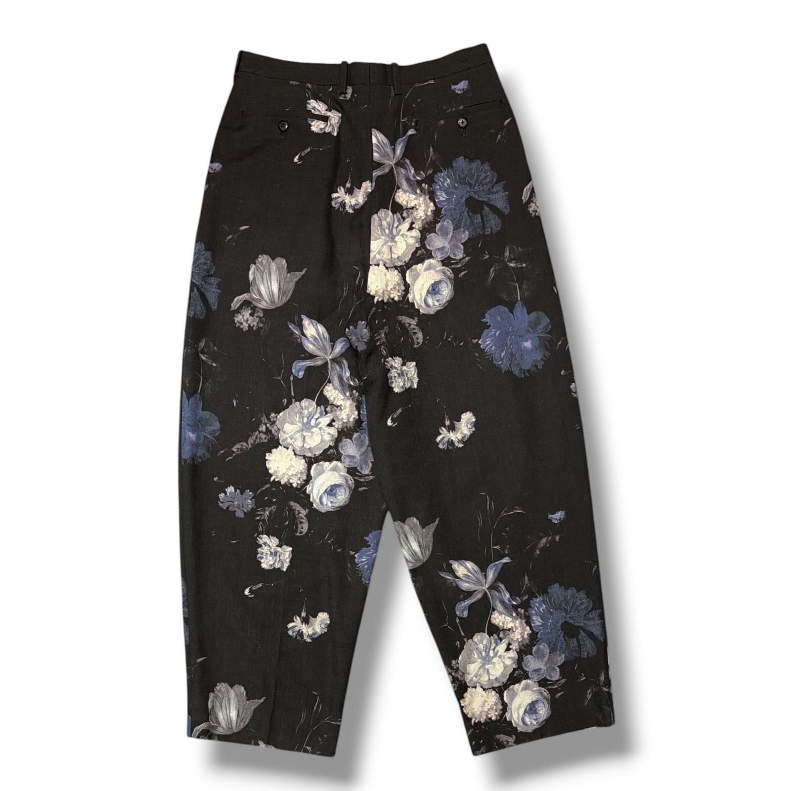 LAD MUSICIAN 18SS WOOL GABARDINE FLOWER 2TUCK WIDE 2タックワイド