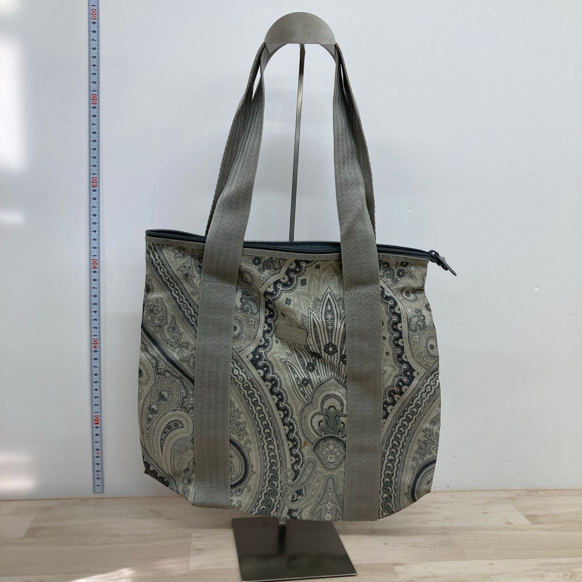 ETRO Profumi エトロ トートバッグ ペイズリー柄 グレー系 ファスナー