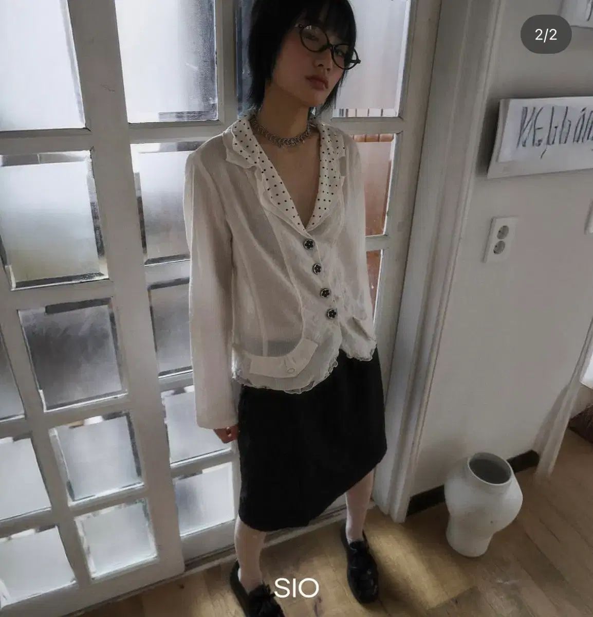 sio_soul POINT STRIPE SHIRT IVORY 11,552円