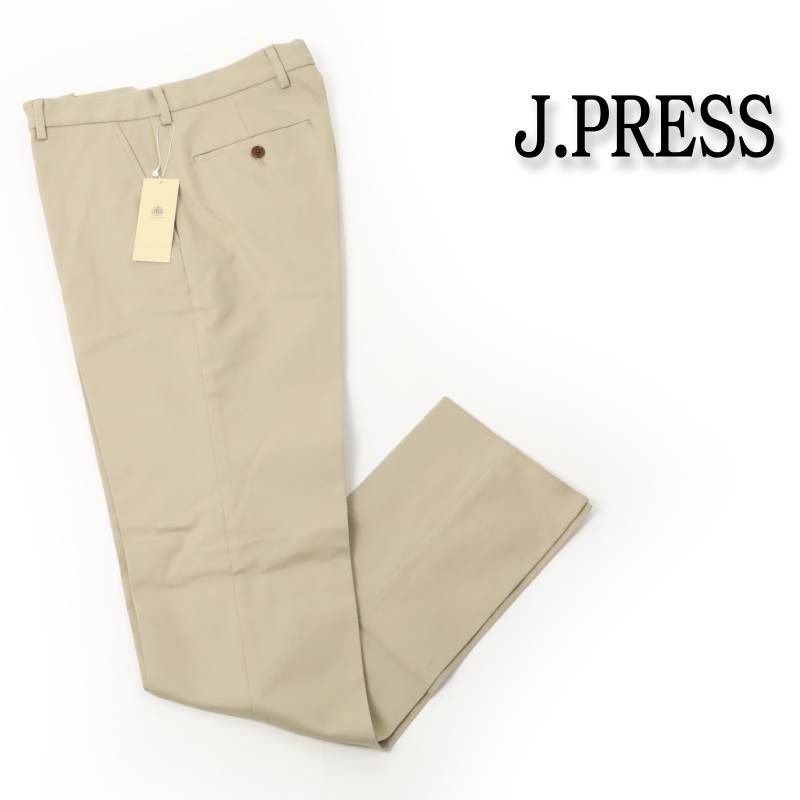 新品 J.PRESS ジェイプレス Jプレス 【ストレッチ / 洗える】ピースダイ トリコチンストレッチ パンツ コットンパンツ 78 # 498