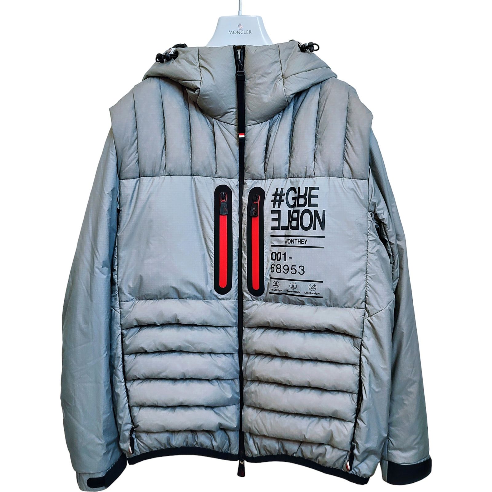 MONCLER モンクレール 22AW GRENOBLE MONTHEY ダウンジャケット H20971A00027 3 グレー メンズ