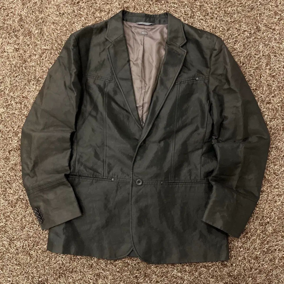 L ARMANI EXCHANGE アルマーニ エクスチェンジ ブラック 2B ブレーザー ジャケット