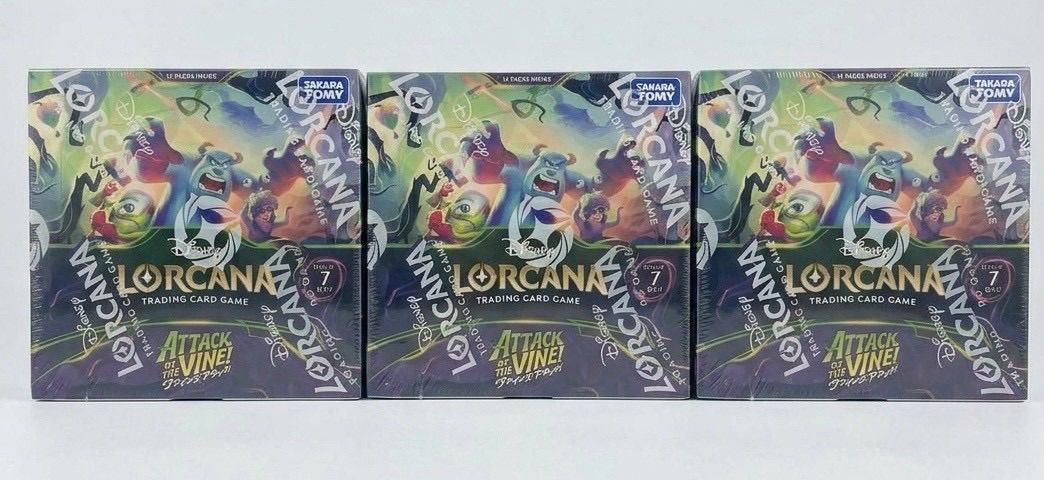 ✓【新品未開封】ディズニーロルカナ ヴァインズ・アタック！ 3BOX